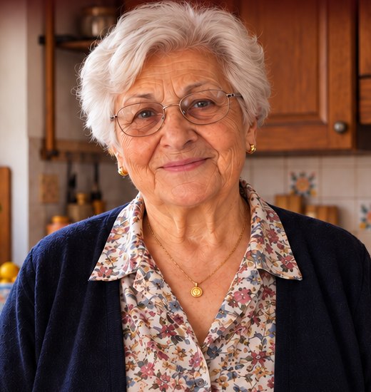 Carmela Russo nella sua cucina
